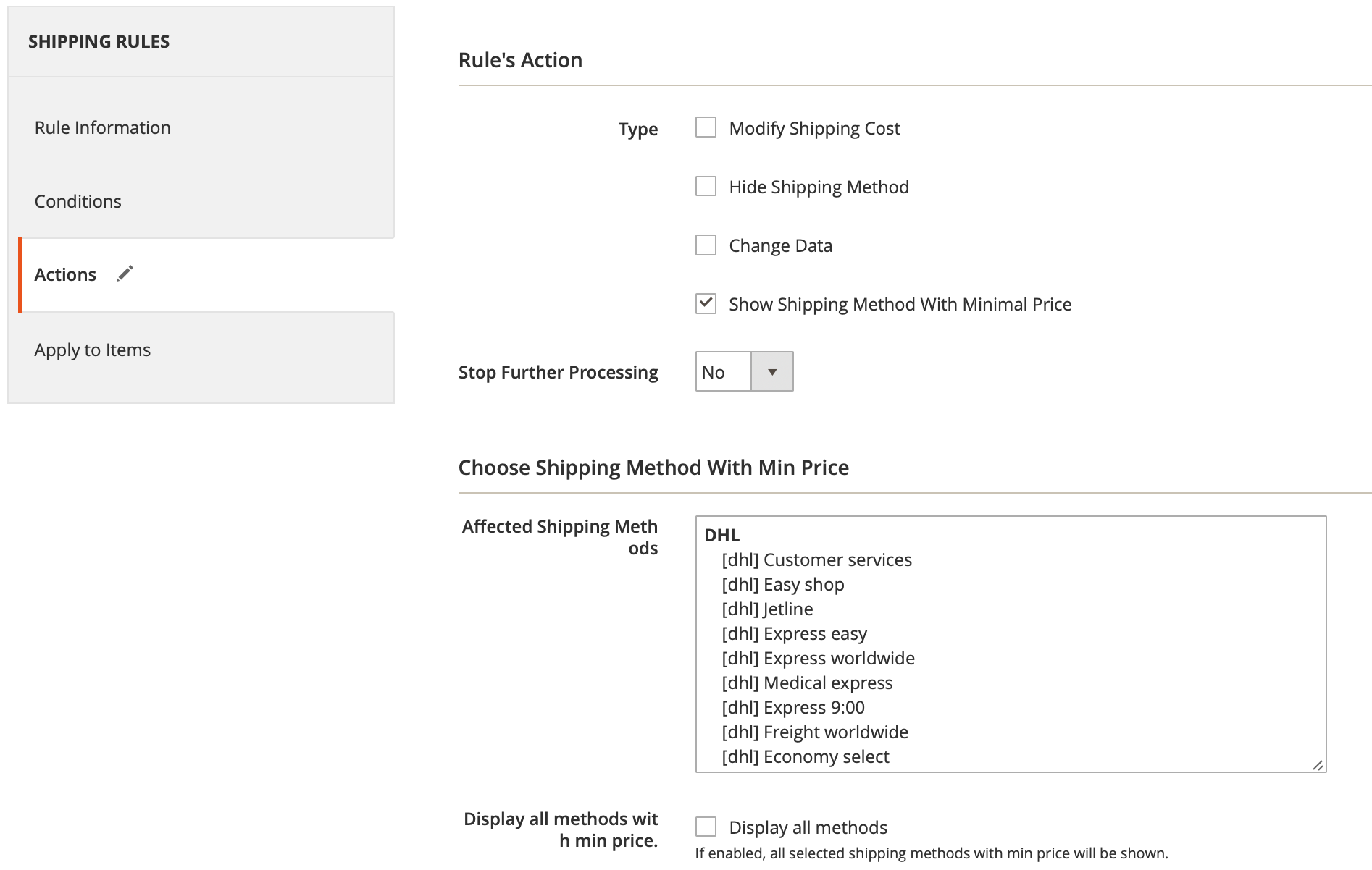 Mageworx Shipping Rules Hide Method